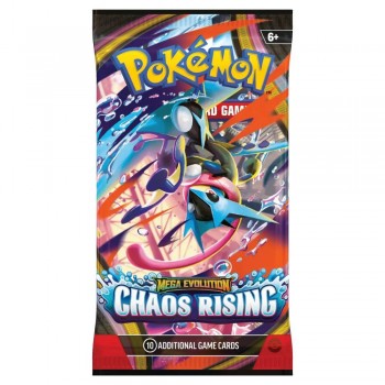 Pokemon Mega Evolution: Chaos Rising Booster kortų papildymo pakuotė 1 vnt.